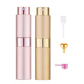 Tekson 8ml Travel Perfume Atomizer Refillable, Mini Cologne Spray Bottle Empty, Small Aftershave Portable Sprayer for Liquid Dispenser (Pink&Purple)