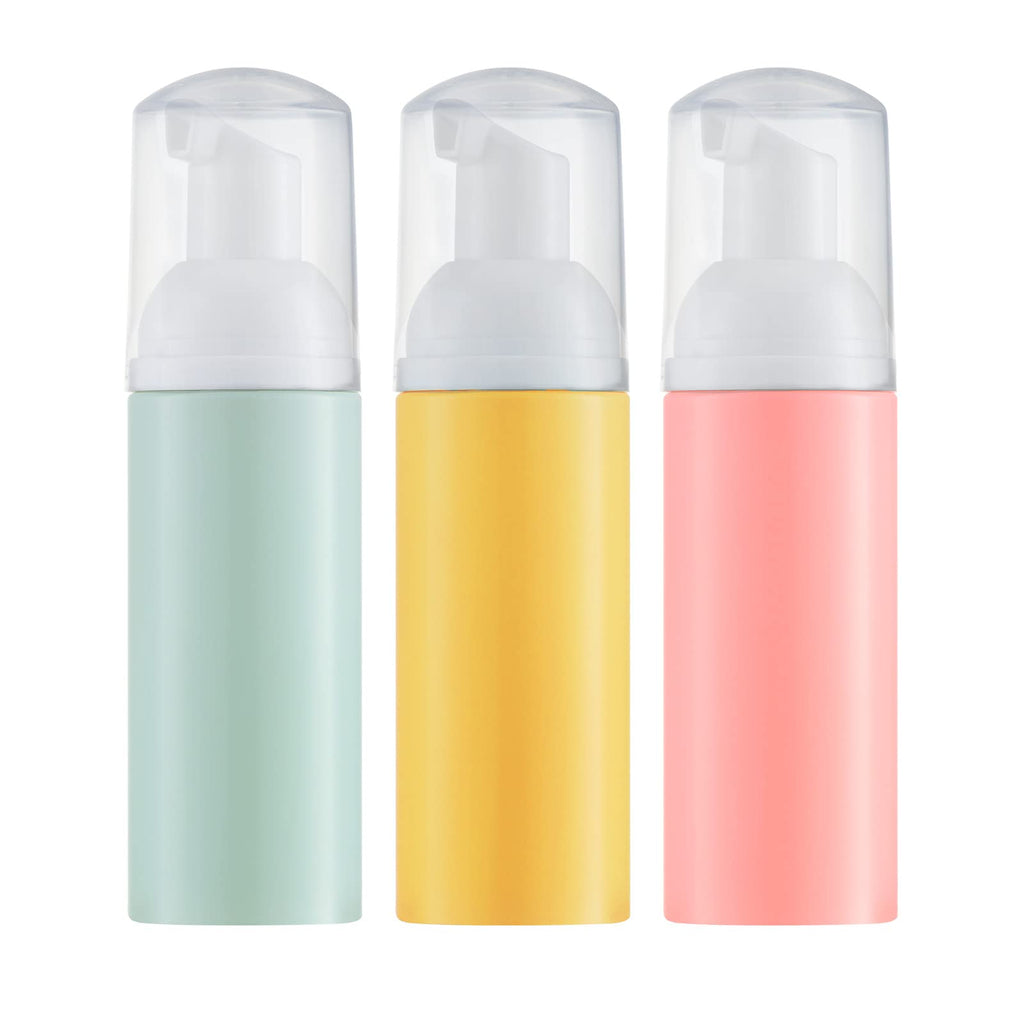 Tekson 30PCS Soap Foam Bottle (2 oz), Empty Travel Foaming Lash Shampoo for Cleanser, Dispenser (Black)