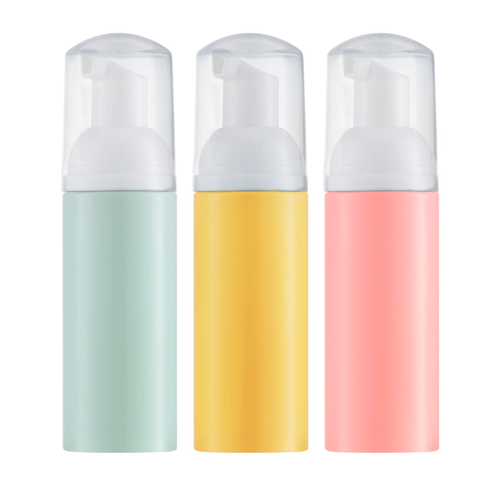 Tekson 30PCS Soap Foam Bottle (2 oz), Empty Travel Foaming Lash Shampoo for Cleanser, Dispenser (Black)