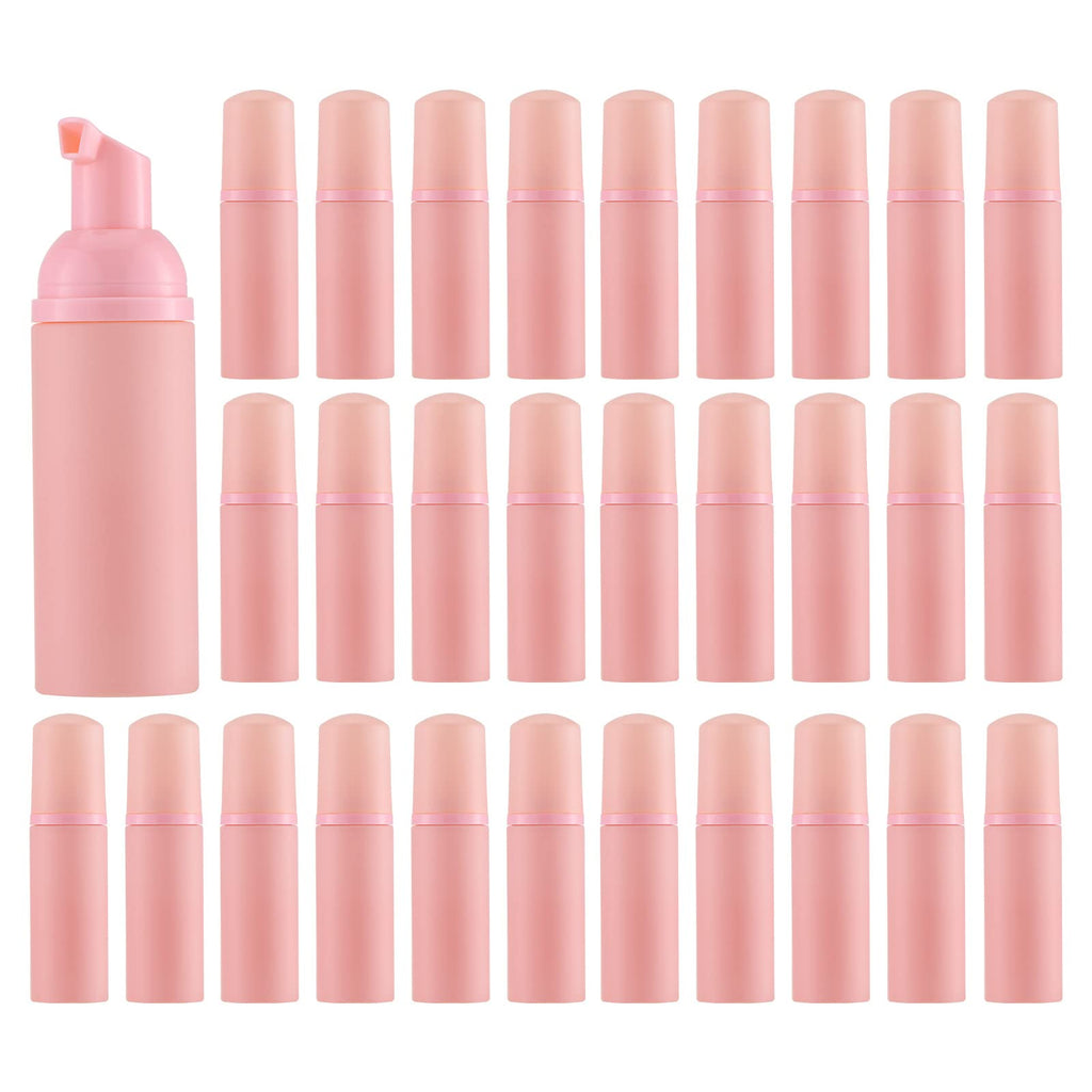 Tekson 30PCS Soap Foam Bottle (2 oz), Empty Travel Foaming Lash Shampoo for Cleanser, Dispenser (Black)