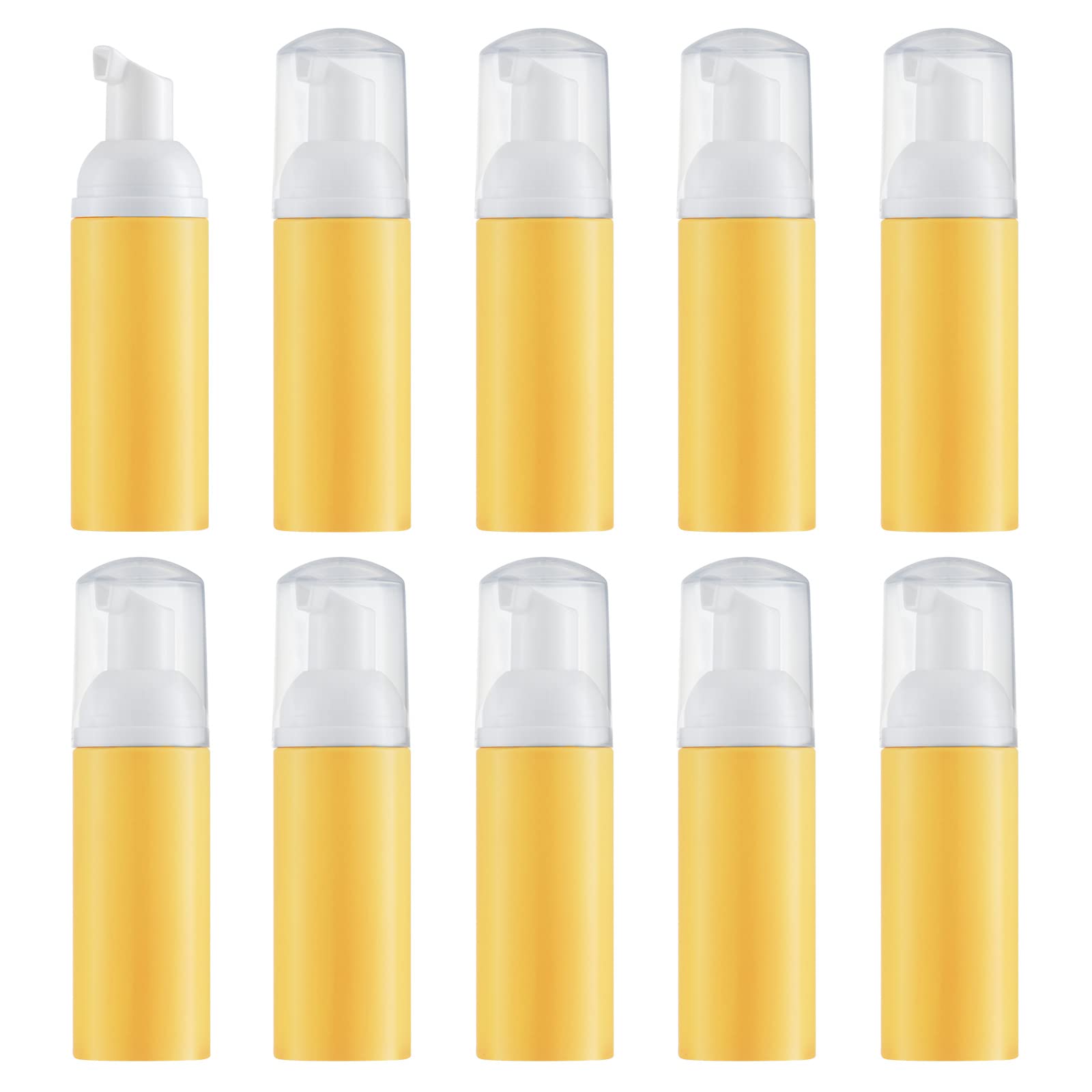 Tekson 30PCS Soap Foam Bottle (2 oz), Empty Travel Foaming Lash Shampoo for Cleanser, Dispenser (Black)