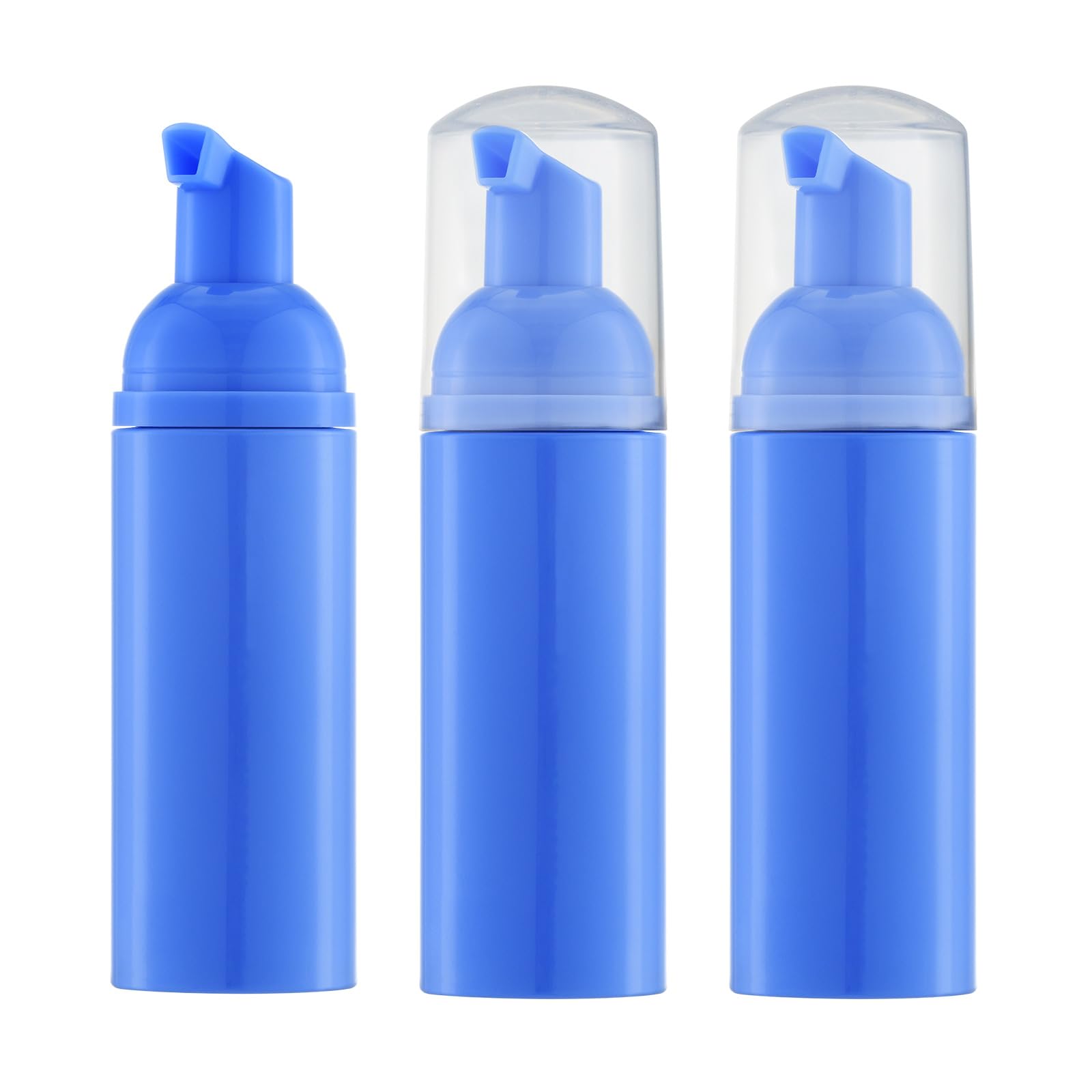 Tekson 30PCS Soap Foam Bottle (2 oz), Empty Travel Foaming Lash Shampoo for Cleanser, Dispenser (Black)